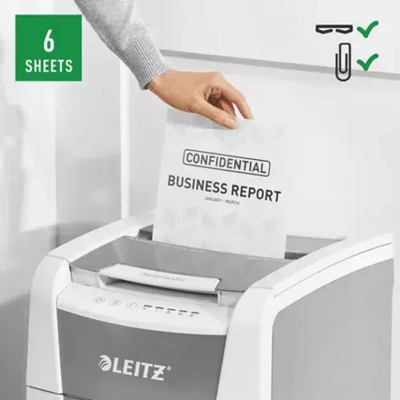 Leitz IQ Autofeed Small Office 100 destructora de documentos automática P5