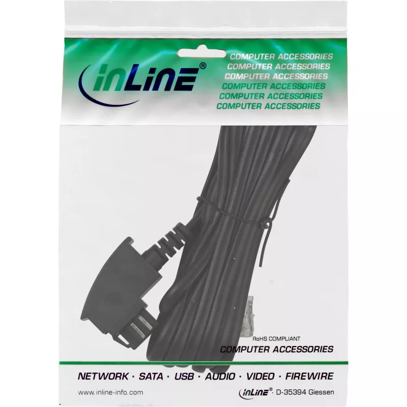 Cable InLine TAE-N, TAE-N / RJ11 6P4C, 10m