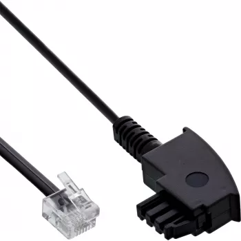 Cable divisor ADSL InLine TAE-F alemán / 6P2C DEC macho 2 m