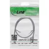Cable de parcheo InLine fino, U/FTP, Cat.8.1, TPE libre de halógenos, gris 0,3 m