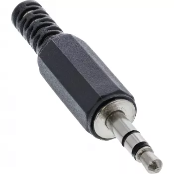 Conector macho estéreo de audio de 3,5 mm InLine 99100 versión para soldar