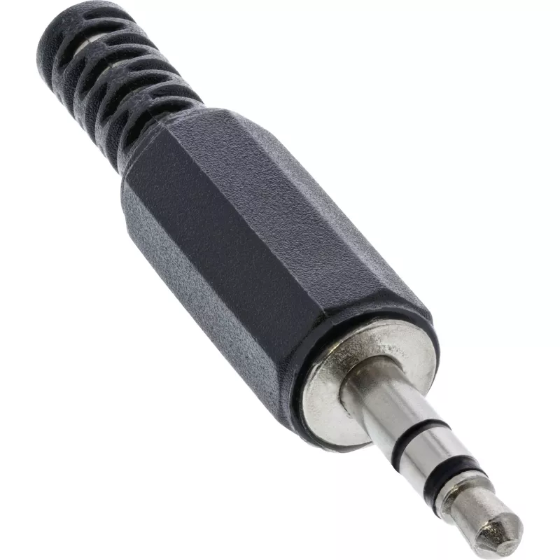 Conector macho estéreo de audio de 3,5 mm InLine 99100 versión para soldar