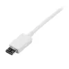 Cable Micro-USB blanco de 1 m StarTech.com - A a Micro-B