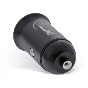 InLine Cargador de coche USB adaptador de corriente Power Delivery, USB-A + USB-C, negro