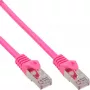 InLine Cable de red SF/UTP Cat.5e rosa 0,25 m