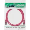 InLine Cable de red SF/UTP Cat.5e rosa 0,25 m