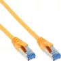 InLine Cable de red S/FTP PiMF Cat.6A libre de halógenos 500 MHz amarillo 1,5 m