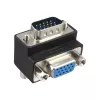 InLine Adaptador VGA 90° 15 pines macho / hembra, InLine, 37248I