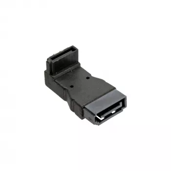 Adaptador SATA InLine conector macho conector hembra acodado hacia abajo 27700B