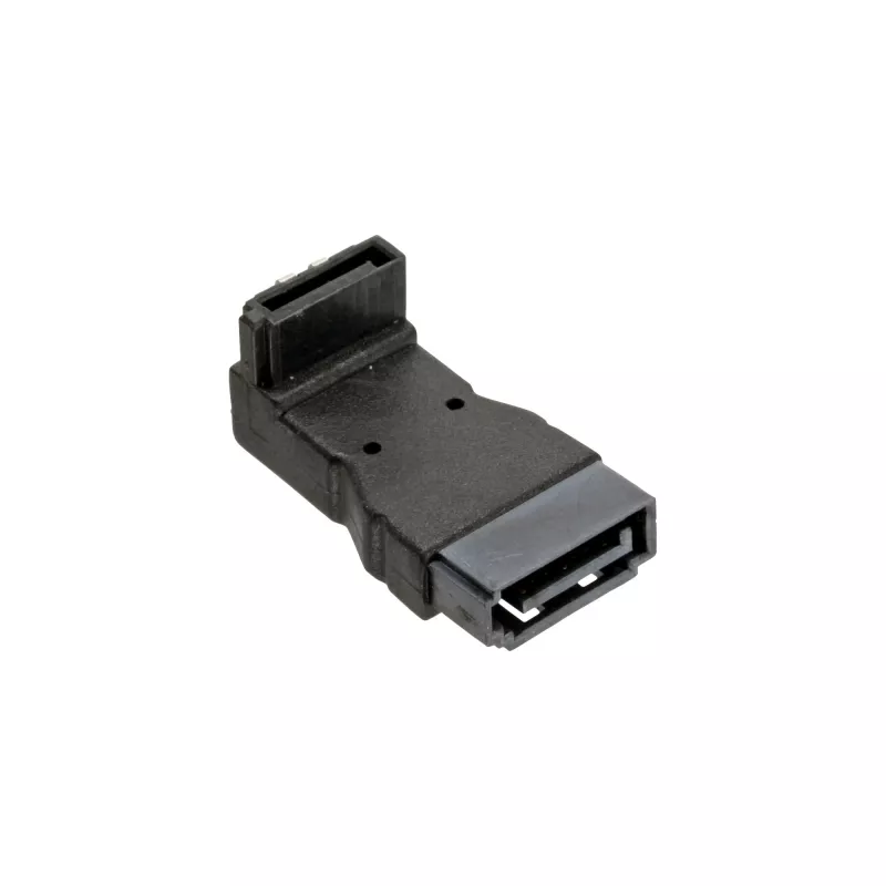 Adaptador SATA InLine conector macho conector hembra acodado hacia abajo 27700B