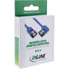 Cable redondo SATA 6Gb/s InLine, un lado acodado 90°, con pestillo, 0,5 m