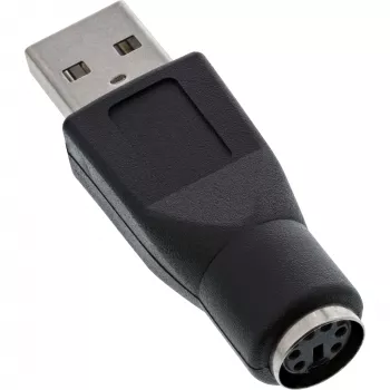 Adaptador USB InLine conector macho Type-A a conector hembra MD6 conector hembra PS/2