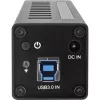 Hub USB 3.0 InLine 10 puertos carcasa de aluminio con fuente de alimentación 4A, negro