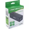 Hub USB 3.0 InLine, 7 puertos, carcasa de aluminio, con fuente de alimentación 2,5A