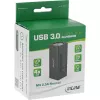 Hub USB 3.0 InLine, 4 puertos, carcasa de aluminio, con fuente de alimentación 2,5A
