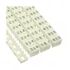 Anillos de marcado de cables InLine 4 mm, números 0–9, 100 uds., blanco