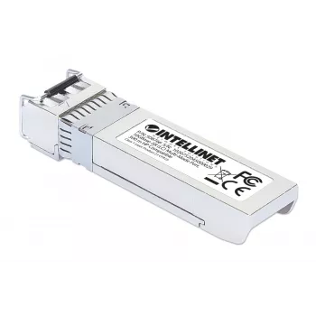 Módulo transceptor Intellinet óptico, 10 Gigabit Fiber SFP+, 10GBase-SR (LC) puerto multimodo, 300 m, longitud de onda 850 nm, Ethernet, fibra óptica, compatible con HPE, corresponde a HPE J9150A / J9150D / JD092A / JD092B, tres años de garantía