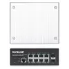 Intellinet 508278 switch industrial de 8 puertos Gigabit Ethernet PoE+ L2+ gestionado por web, 2x SFP, 30 W por puerto, carril DIN, de -40 a 85 °C, IP30, sin ventilador