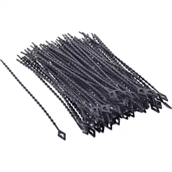 Bridas de cable InLine 150 mm negro, pack de 100 – cintas de fijación para cables