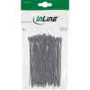 Bridas de cable InLine 100 mm negro, pack de 100 — 100 mm de longitud, negro, 100 uds.