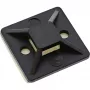 Bases autoadhesivas para bridas de cable InLine 25x25 mm negro, pack de 10