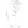 Soporte de tablet InLine con base de metal, hasta 12,9 inch, negro