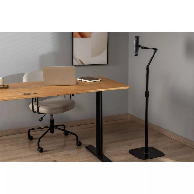 Soporte de tablet InLine con base de metal, hasta 12,9 inch, negro