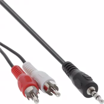 Cable de audio InLine 2x conector RCA / conector jack 3,5 mm estéreo 7 m