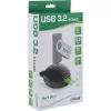 Cable USB 3.2 Gen.1 InLine USB Type-A M / A H + alimentación, con soporte, negro, 3 m