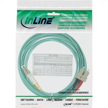 Cable de fibra óptica dúplex LC/SC InLine 88642O 50/125µm OM3 2m