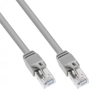 Cable de parcheo InLine S/FTP PiMF Cat.6 certificado gris 0,3m