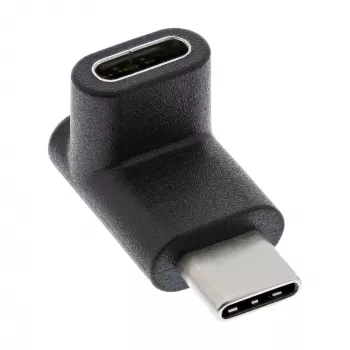 Adaptador USB 3.2 Gen.2 InLine 35807 USB-C macho a C hembra arriba/abajo en ángulo