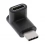 Adaptador USB 3.2 Gen.2 InLine 35807 USB-C macho a C hembra arriba/abajo en ángulo