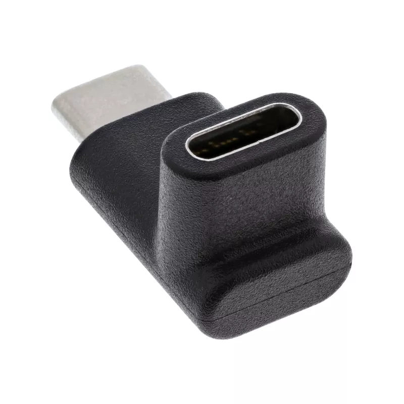 Adaptador USB 3.2 Gen.2 InLine 35807 USB-C macho a C hembra arriba/abajo en ángulo