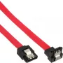 Cable SATA InLine para conexiones S-ATA 150/300/600, en ángulo con lengüetas de retención, 90°, 0,15 m