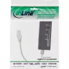 Divisor de puerto telefónico 4 vías InLine, RJ45 macho a 4x RJ45 hembra, 0,15 m