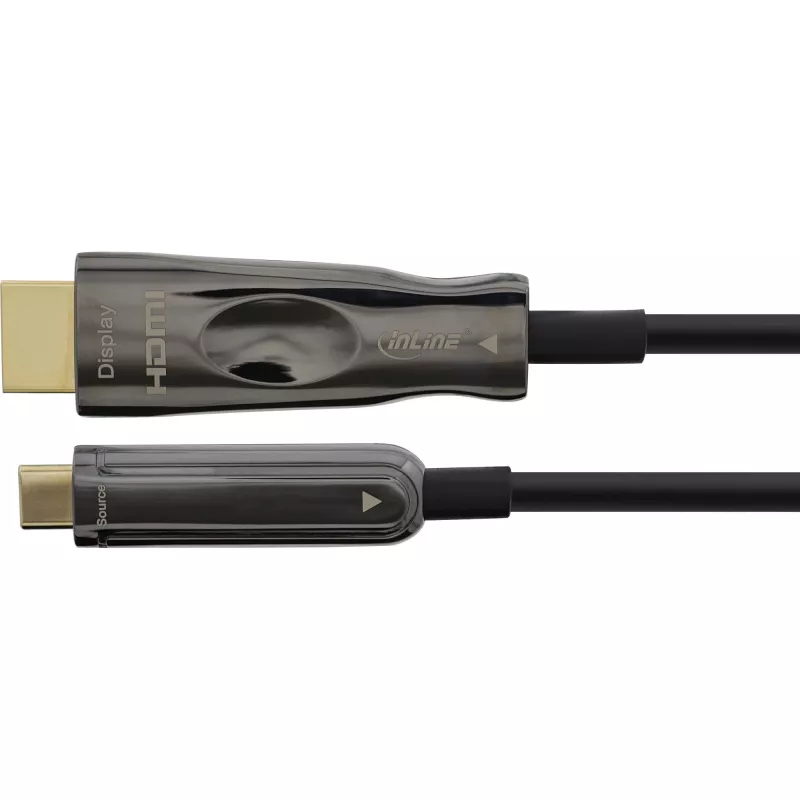 Cable USB Display AOC InLine, USB-C macho a HDMI macho (DP Alt Mode), 50m