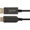 Cable convertidor DisplayPort a HDMI AOC InLine, 4K/60Hz, negro, 50m