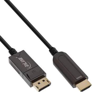 Cable convertidor DisplayPort a HDMI AOC InLine, 4K/60Hz, negro, 25m