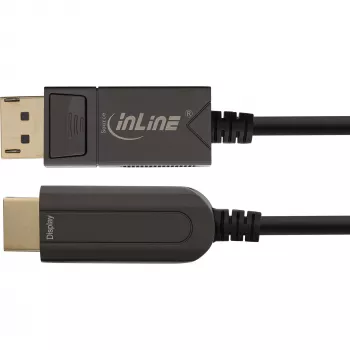 Cable convertidor DisplayPort a HDMI AOC InLine, 4K/60Hz, negro, 25m