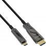 Cable USB Display AOC InLine, USB-C macho a HDMI macho (DP Alt Mode), 25 m