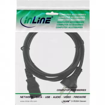 Cable de alimentación InLine, conector macho China / conector macho IEC C13 de 3 polos, 5 m