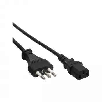 Cable de alimentación InLine 3 m – conector Italia (tipo L) a conector IEC C13 de 3 polos, 250 V 10 A