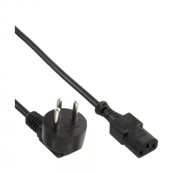 Cable de alimentación InLine, Israel tipo H / conector IEC C13 de 3 polos, 3 m