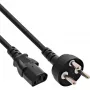Cable de alimentación InLine, conector Dinamarca tipo K / conector IEC C13 de 3 polos, 3 m