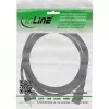 Cable de alimentación InLine, CEE 7/7 recto / conector IEC C13 de 3 polos, negro, 0,5 m