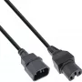 Alargador de cable de alimentación InLine, conector resistente al calor IEC-C15/IEC-C14 recto, 5 m