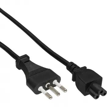 Cable de alimentación para portátil InLine 16656S conector Italia a conector NB, 2,0 m