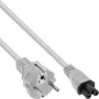 Cable de alimentación AC para portátil InLine CEE7/7 a conector hembra C5, gris, 0,5 m