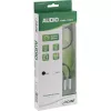 Cable de audio en Y fino InLine 3,5 mm conector macho / 2x conector hembra, con control de volumen, 0,25 m